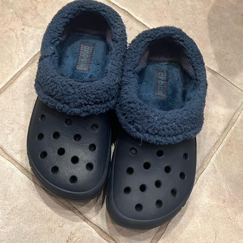 Crocs Classic Lined Clog navy blue